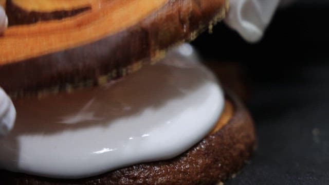 Making a Sweet Pastry Dessert