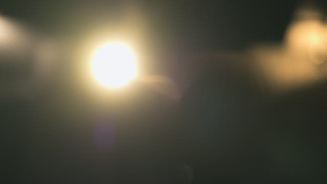 Microphone Illuminated by Spotlight