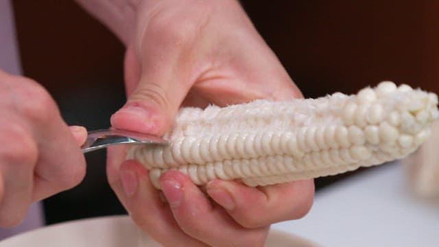 Frying Corn in a Frying Pan