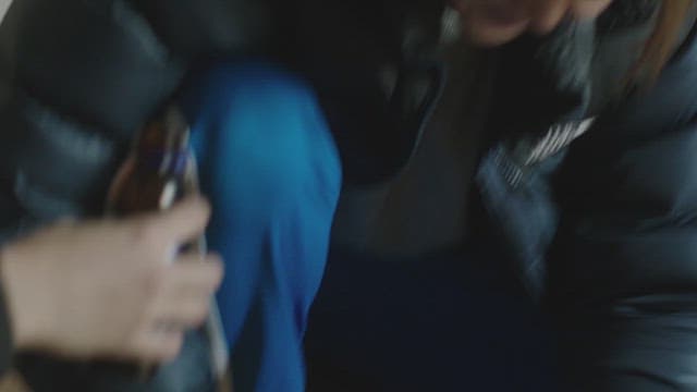 Woman drinking a tonic drink