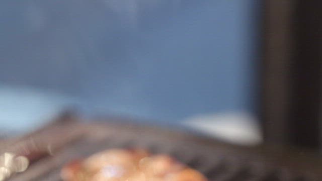 Sizzling Meat on a Grill