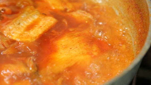 Spicy Simmering Stew with Fish