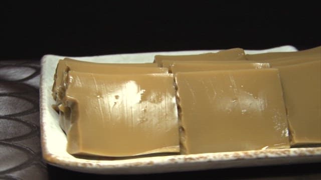 Acorn Jelly on a White Plate