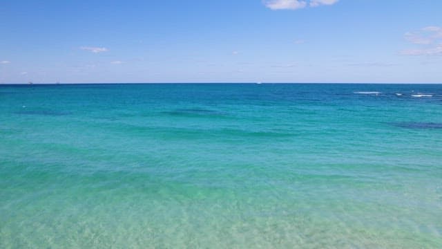 Serene Emerald Color Waters from Above