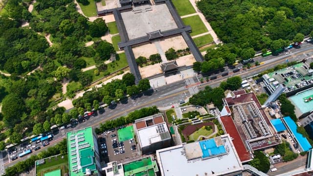 Changgyeonggung, a Historical Site Seen from Above