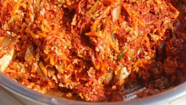 Homemade salty pickled fish sikhae