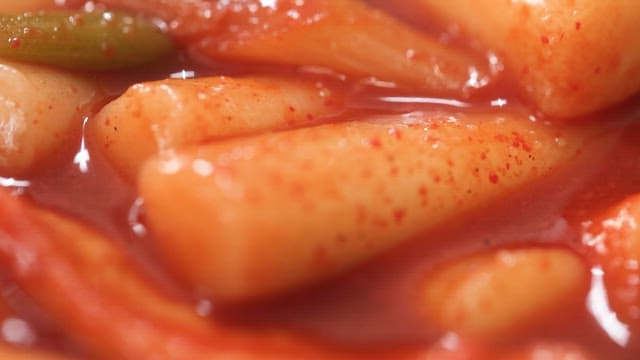 Spicy Rice Cakes in a Bowl