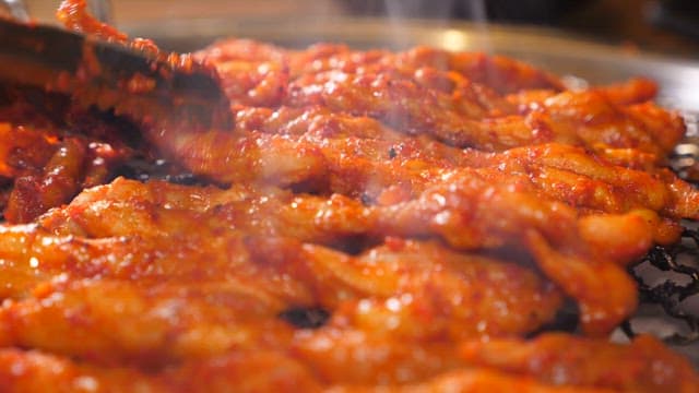 Sizzling charcoal grilled chicken