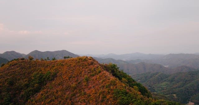 Twilight Over Serene Mountain Landscape