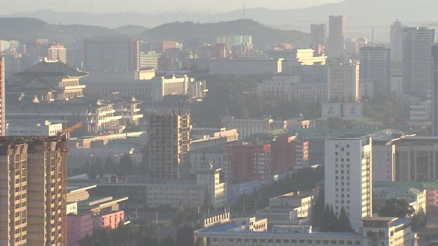 Buildings in Pyongyang, the Capital of North Korea