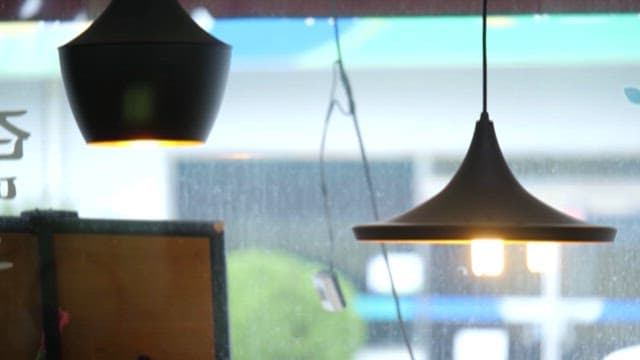 Rainy Day Mood with Indoor Lighting