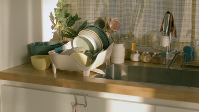 Morning Sunlight in a Cozy Kitchen