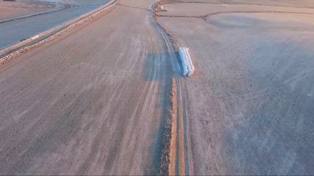 Rural Farmland at Sunrise