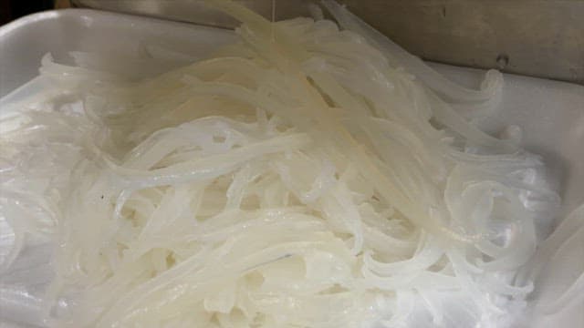 Neatly Prepared Raw Squid Sashimi