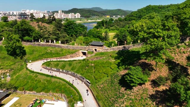 Scenic view of a historic fortress