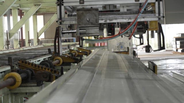 Automated machinery in a factory setting