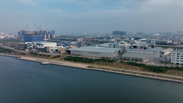 Industrial City Located on the Coast