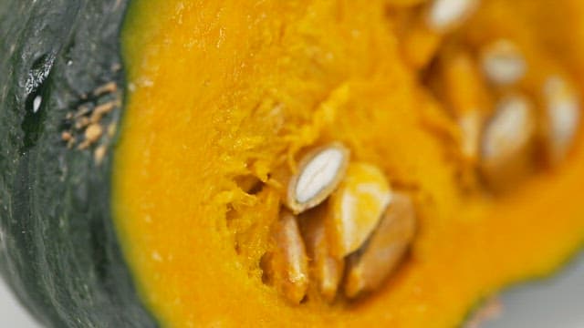 Yellow Cross Section of Fresh Pumpkin