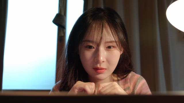 Woman making video call