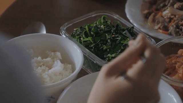 Table full of Korean home-cooked meals