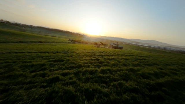 Wide Land Illuminated by the Early Morning Sun