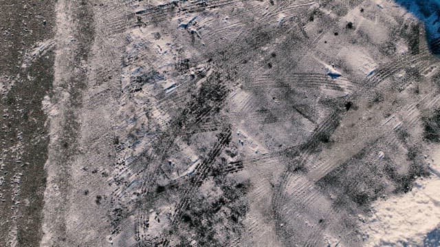 Winter Landscape with Snow-Covered Trees