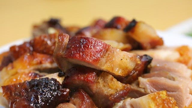 Close-up of Grilled Meat on Plate