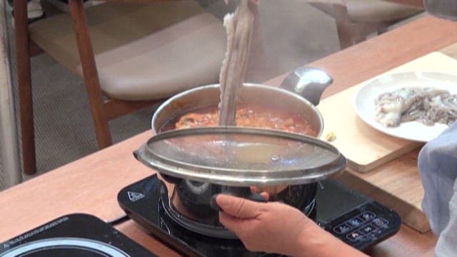 Octopus in Boiling Spicy Stew