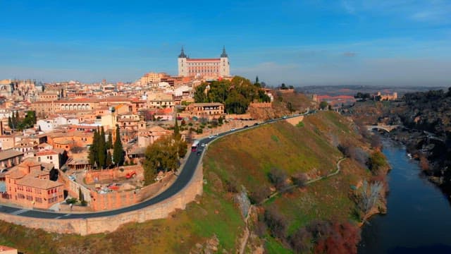 Toledo with a grand building