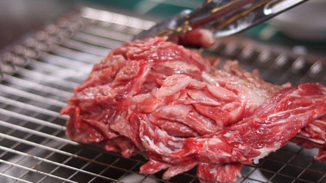 Fresh meat on the grill