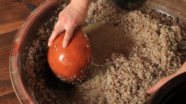 Malted non-glutinous rice prepared for making traditional Korean alcohol