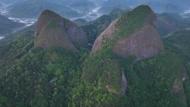 High-rise Green Mountain Peak at Dawn