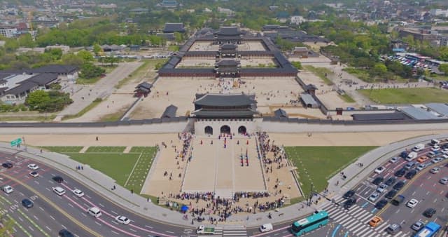 Traditional ceremony at Gyeongbokgung Palace