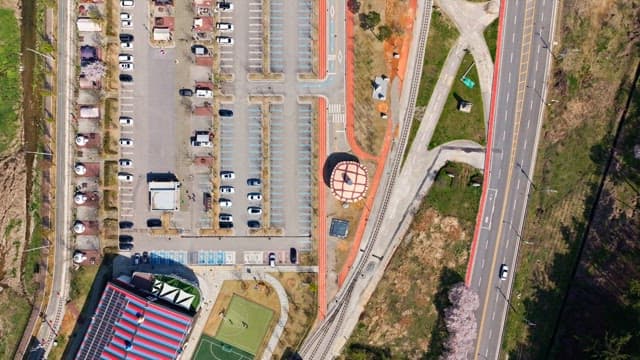 View of a park with roads