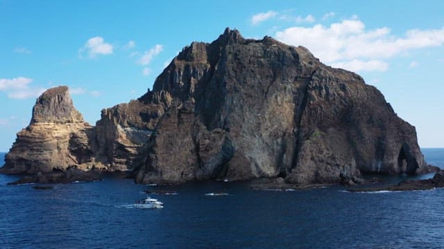 Majestic Rock Formations in Ocean Landscape