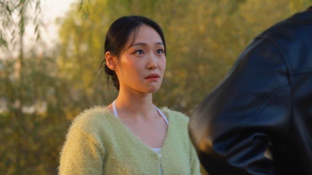 Couple arguing in the park