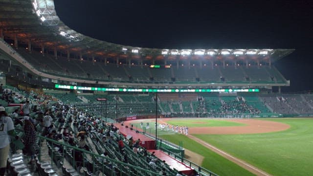 Stadium Becoming Quiet After the Baseball Game