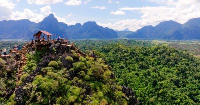 Hikers Exploring the Mountain Observatory