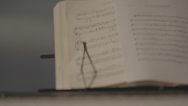 Sheet Music on a Stand