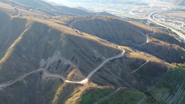 Winding Roads in Mountainous Terrain
