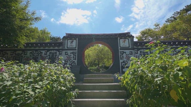 Serene Traditional Korean Architecture in Nature
