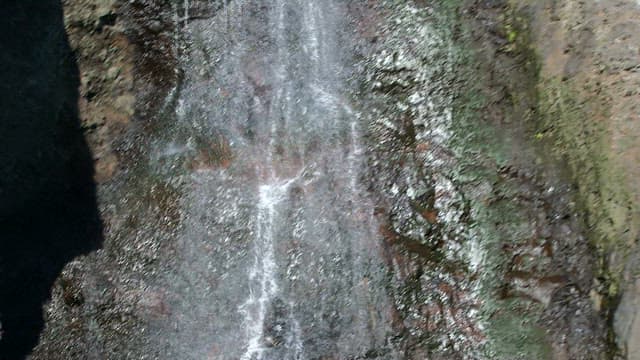 Waterfall with rainbow