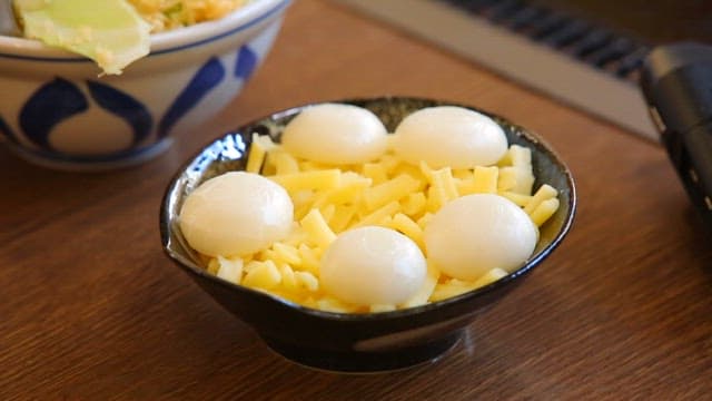 Freshly Prepared Salad and Mozzarella Cheese