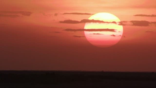 Vibrant Sunset Across the African Plains