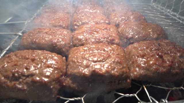 Bulgogi grilled on a bbq grill