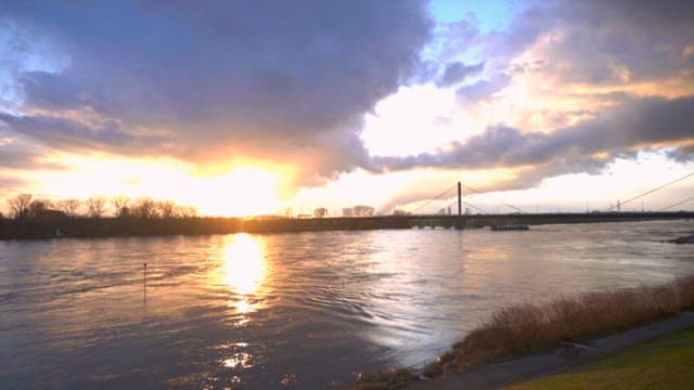 Portland Oregon and Willamette River with Morrison bridge