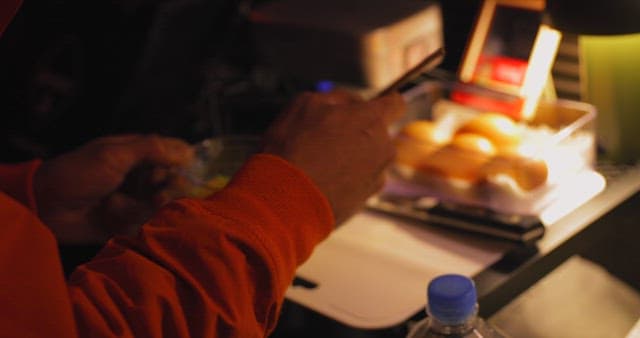 Person Rowing Eggs for Cooking