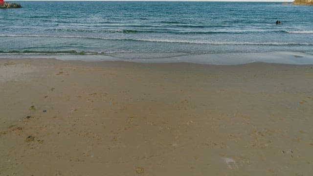 Serene Beach View with Gentle Waves