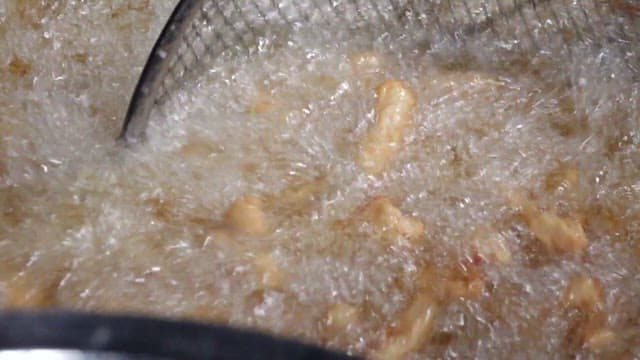 Pork Freshly Fried in Hot Oil